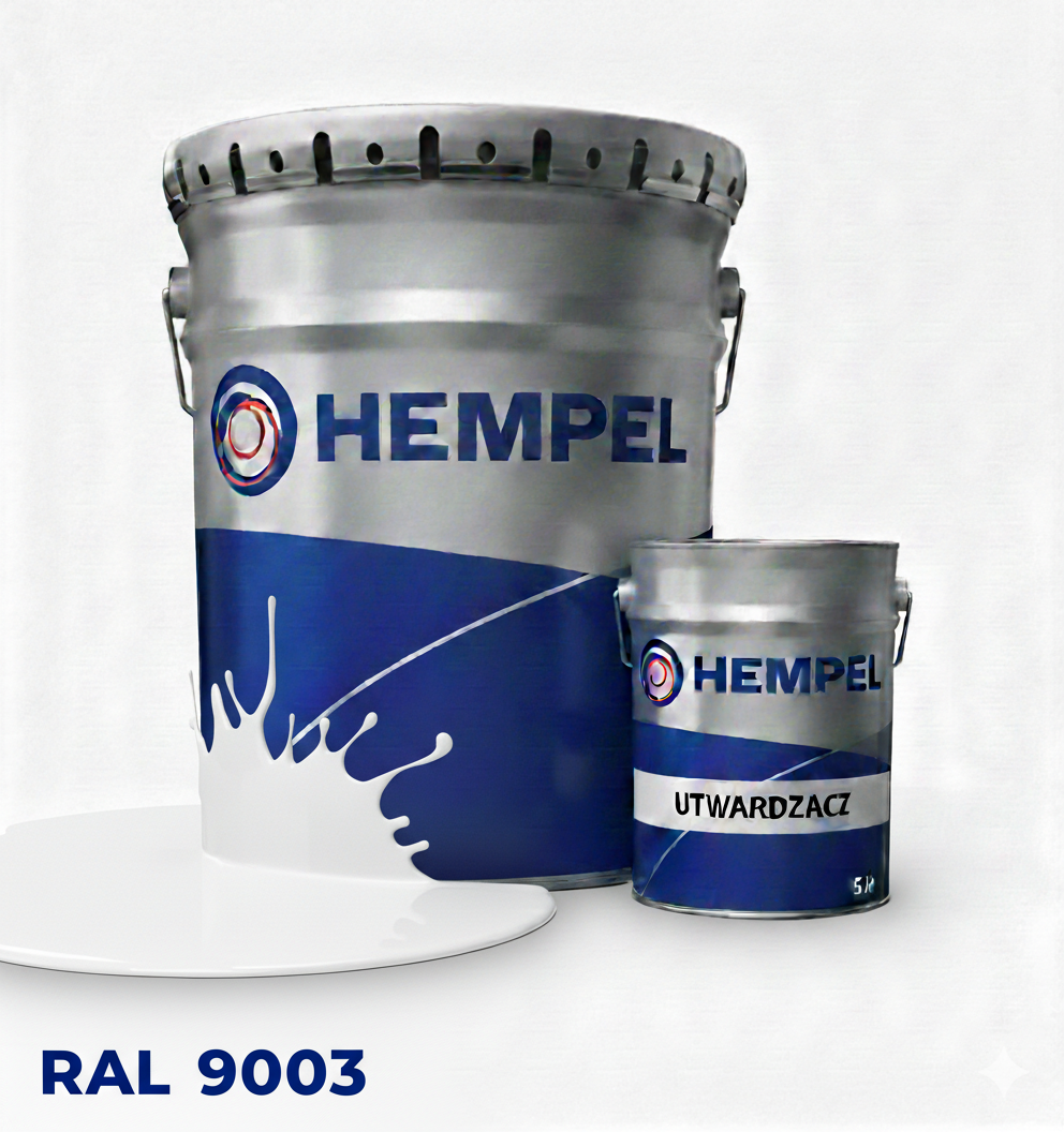 HEMPEL Farba poliuretanowa 1l 9003 Biała