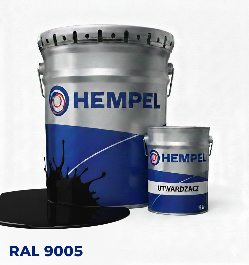 HEMPEL Farba poliuretanowa 1l 9005 Czarny